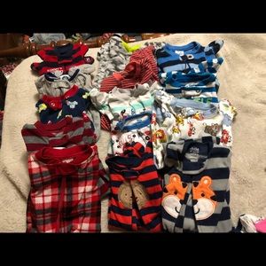 0-3 month boy clothes 56 pieces.